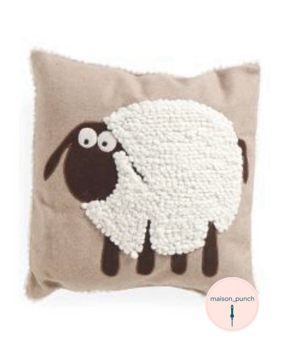 کوسن پانچدوزی کودک با حیوانات بامزه